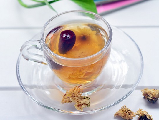 食物解毒最好---八宝菊花茶