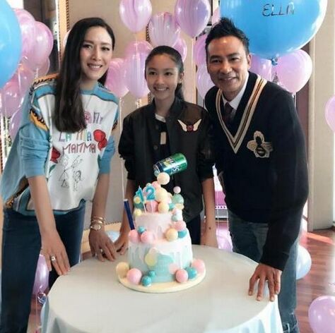任达华女儿办生日趴青春靓丽气质佳很会萌